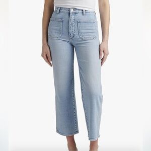 Silver jeans co Patch Pocket Wide‎ Leg Women’s Jeans lightwash Size 27